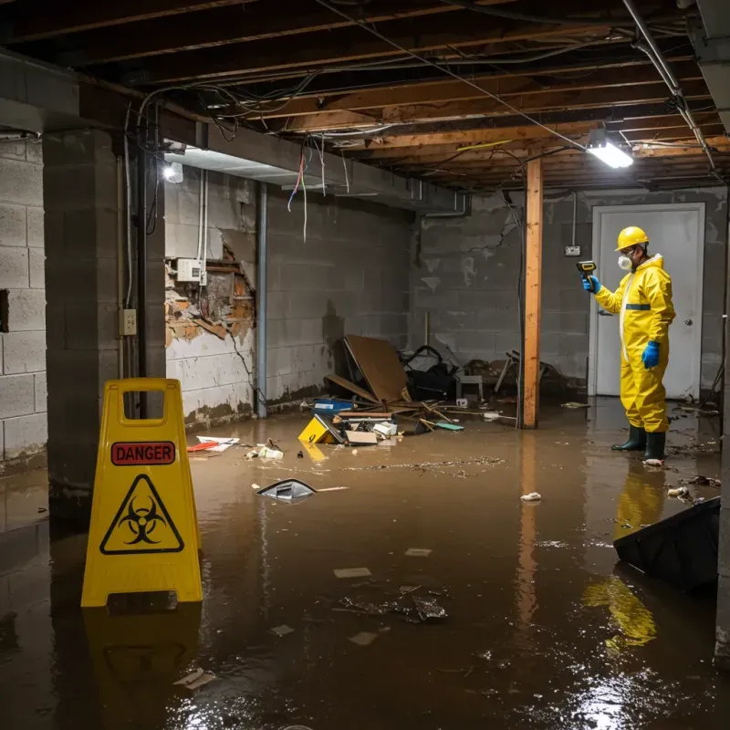 Flooded Basement Electrical Hazard in Las Animas, CO Property